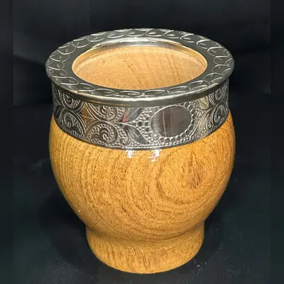 Mate Hornero Cincelado de Algarrobo Premium