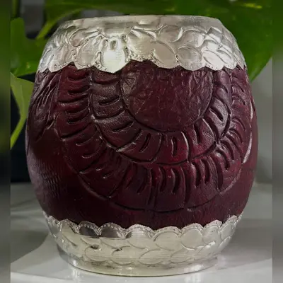 Mate Roma de Cuero Virola Cincelada