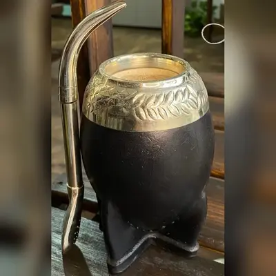 Mate Torpedo Virola Cincelada de Alpaca