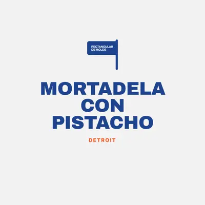 Detroit mortadela con pistacho