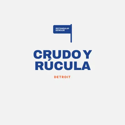 Detroit crudo y rúcula
