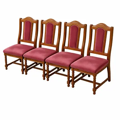 Juego de 4 sillas nuevas tapizadas