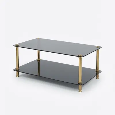 Mesa ratona de vidrio