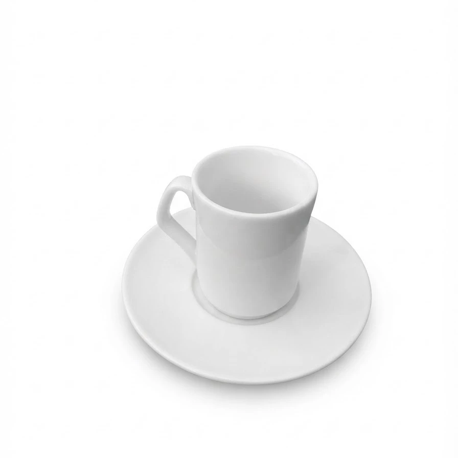 Taza de cafe con plato