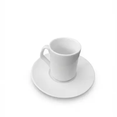 Taza de cafe con plato