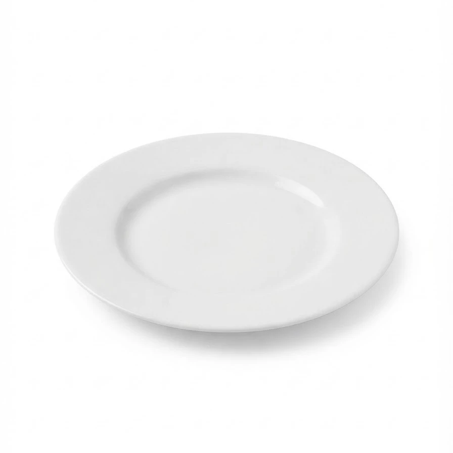 Platos blancos de postre 