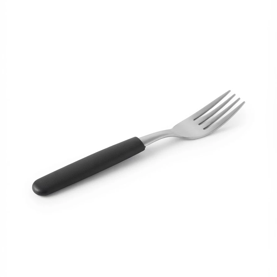 Tenedor mango negro