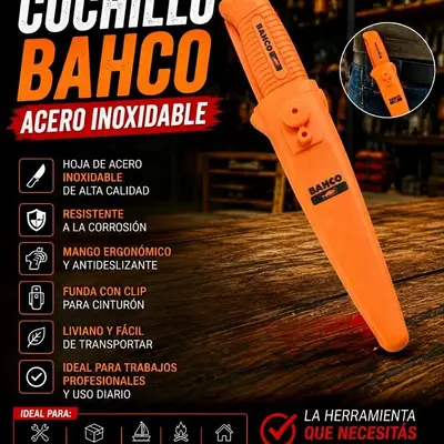 Cuchillo acero inoxidable Bahco