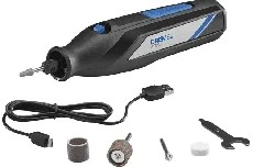 Torno Dremel inalámbrico batería 4V 12000 RPM + 5 accesorios