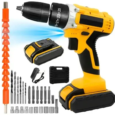 Taladro Atornillador Percutor Inalámbrico 13mm 21V MAXIROQ  thumbnail 2