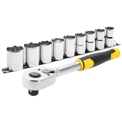 Juego de tubos hexagonales encastre 1/2" 10 piezas Stanley