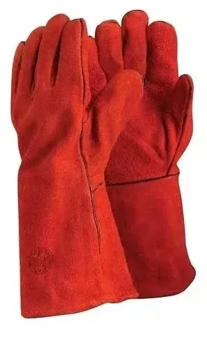 Guante soladador descarne rojo