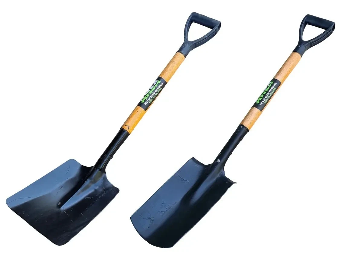 Combo Pala Ancha Y Pala Punta Cabo De Madera