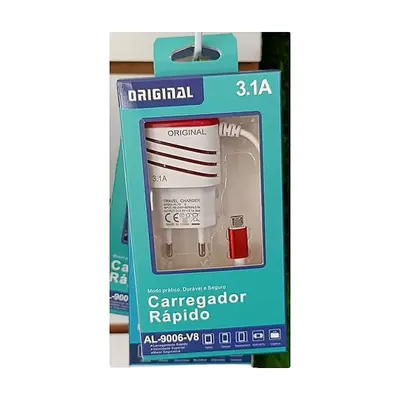 Cargador rápido 3,1 A con cable micro USB