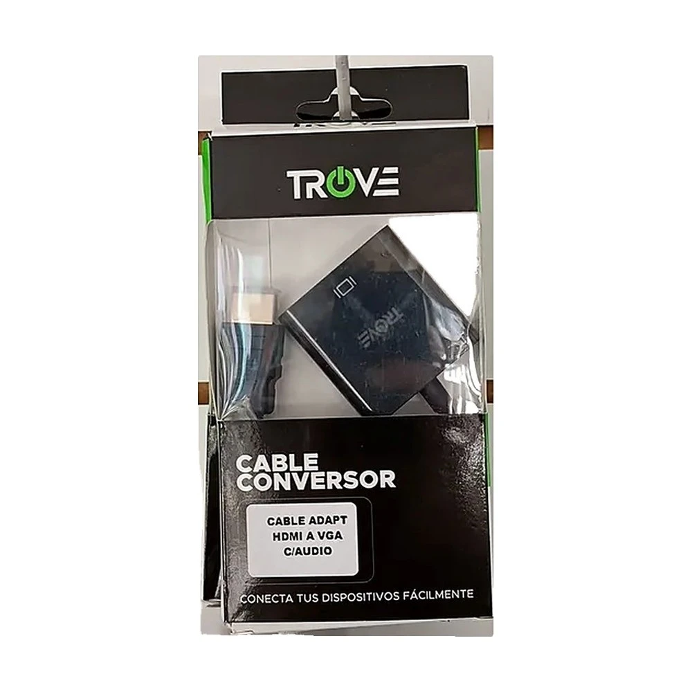Adaptador HDMI a VGA con audio Trove