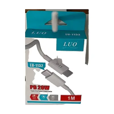 Cable USB-C a USB-C LUO 20 W 1 metro