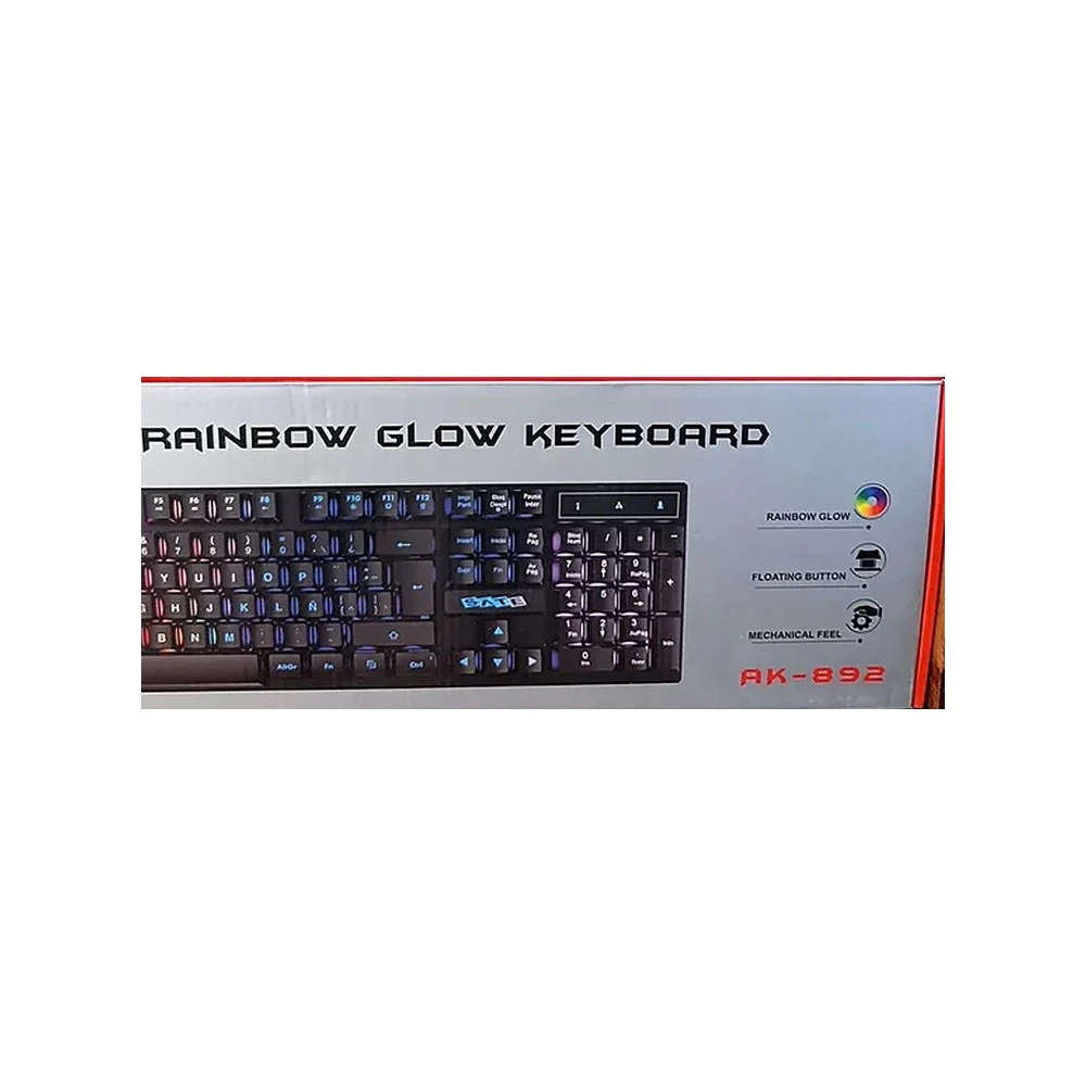 Teclado SATE Rainbow Glow AK-892