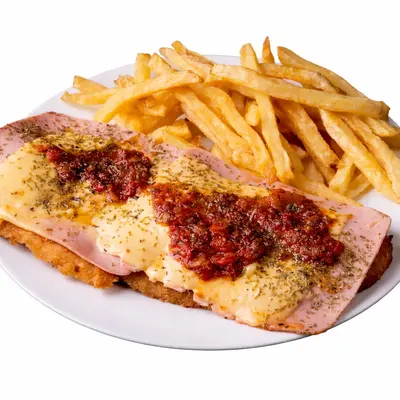 Milanesa Napolitana con Fritas