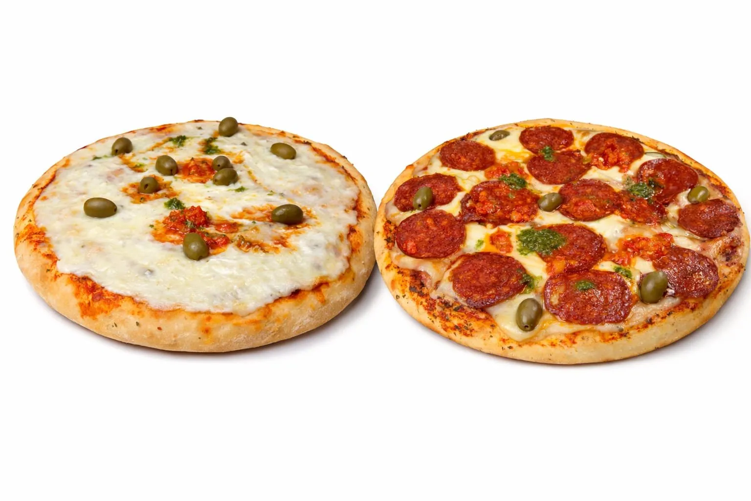 1 Muzza 1 Pepperoni