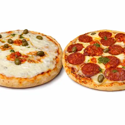 1 Muzza 1 Pepperoni