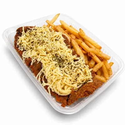 MILANESA CON TALLARINES