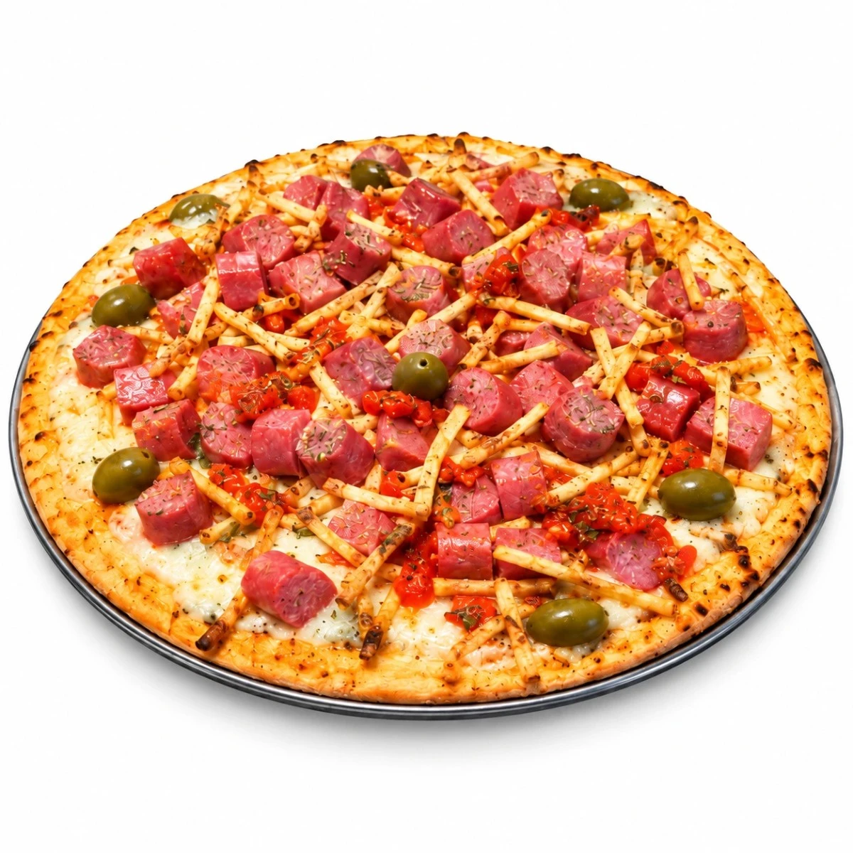 Pizza Salchipapa  