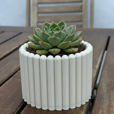 Maceta tubular